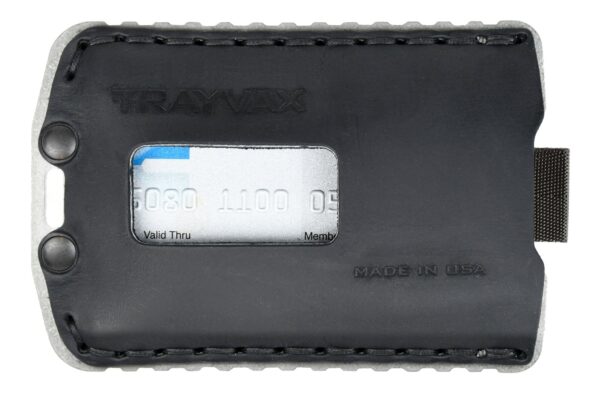 Trayvax Ascent Wallet Raw and Black Slim Minimalist Wallet