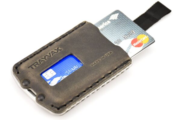 Trayvax Ascent Wallet Raw and Grey Slim Minimalist Wallet