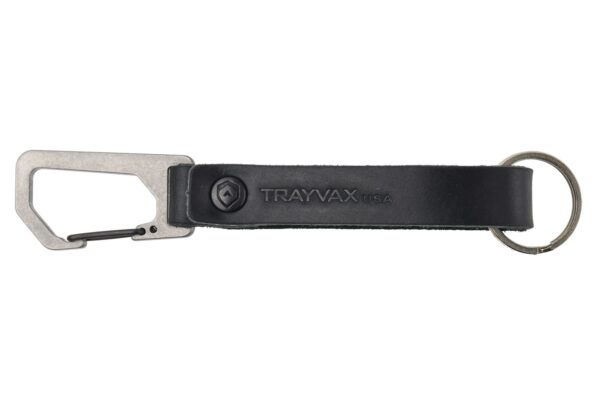 Trayvax Keyton Clip Carabiner Keychain Raw and Black