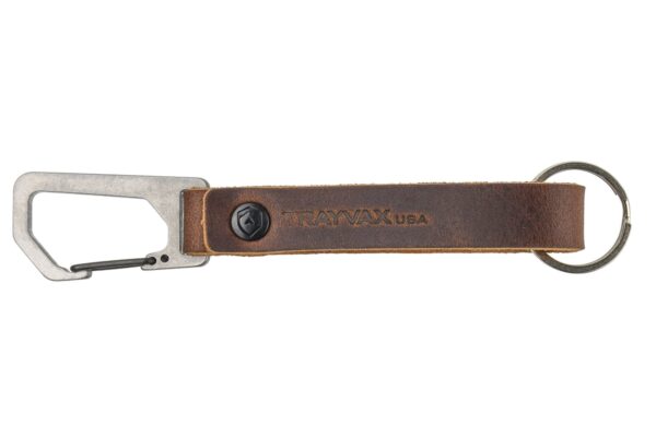 Trayvax Keyton Clip Carabiner Keychain Raw and Mississippi Mud