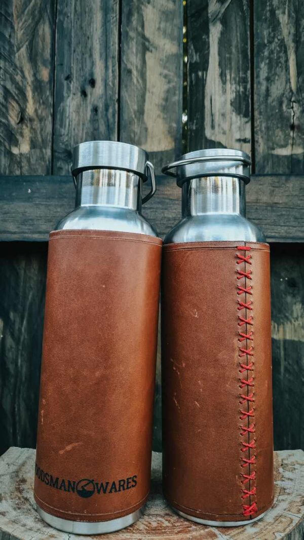 Insulated Leather Bound Bottle