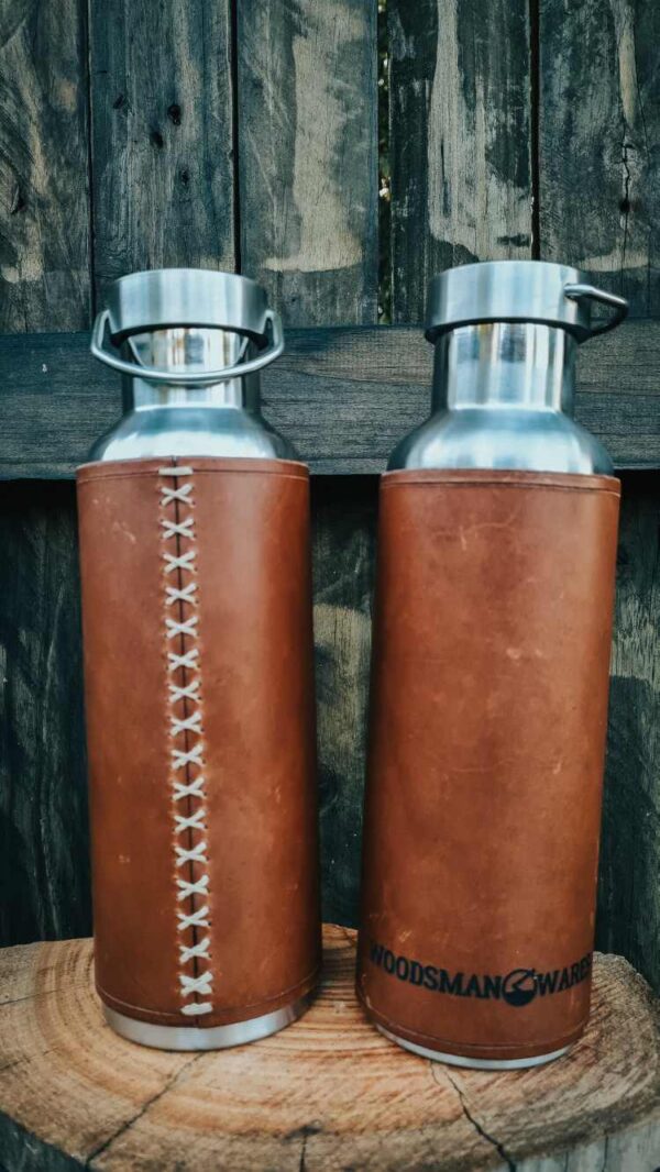 Insulated Leather Bound Bottle